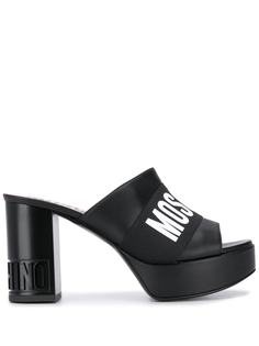 Moschino мюли с логотипом
