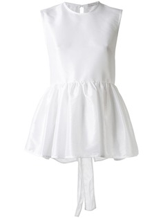 Cecilie Bahnsen блузка без рукавов с баской