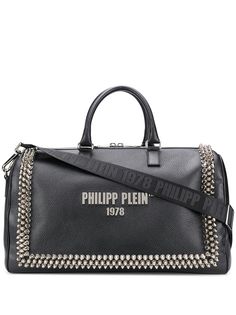 Philipp Plein дорожная сумка с логотипом и заклепками