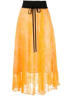 Mame Kurogouchi плиссированная юбка миди