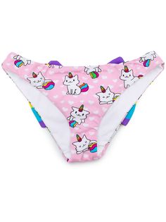 Mc2 Saint Barth Kids плавки бикини с принтом