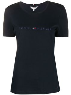Tommy Hilfiger футболка с декорированным логотипом