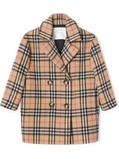 Burberry Kids бушлат в клетку Vintage Check