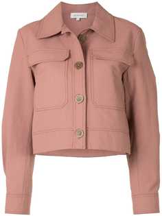 Lee Mathews укороченная куртка Queenie с контрастной строчкой