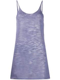 Alysi полупрозрачный топ без рукавов с U-образным вырезом