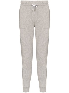 Maison Kitsuné спортивные брюки с вышивкой Lotus Fox