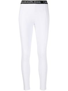 Calvin Klein Jeans легинсы с логотипом на поясе