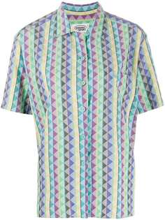 Missoni Pre-Owned рубашка 1980-х годов с короткими рукавами и геометричным принтом