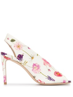 Luisa Beccaria туфли-лодочки с цветочным принтом