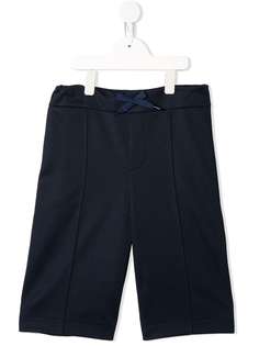 Fendi Kids спортивные шорты с лампасами и логотипом FF