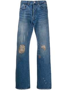 Junya Watanabe Man X Levis укороченные джинсы с прорезями