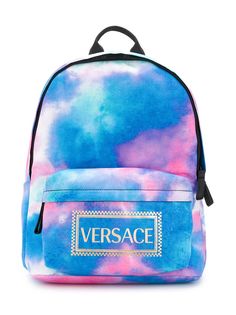 Young Versace рюкзак с логотипом и принтом тай-дай