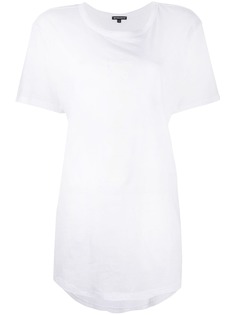 Ann Demeulemeester длинная футболка с логотипом