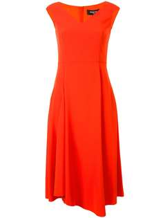 Paule Ka расклешенное платье с V-образным вырезом