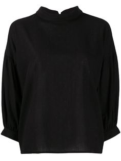 Yves Saint Laurent Pre-Owned блузка 1970-х годов с рукавами три четверти