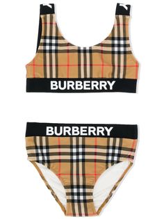 Burberry Kids бикини с логотипом
