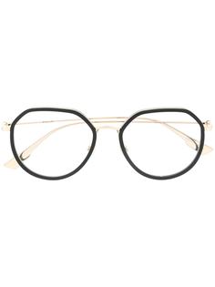 Dior Eyewear очки в контрастной геометрической оправе
