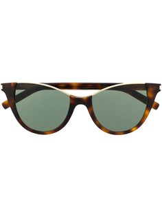 Saint Laurent Eyewear солнцезащитные очки кошачий глаз без оправы