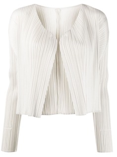 Pleats Please Issey Miyake кардиган с плиссировкой