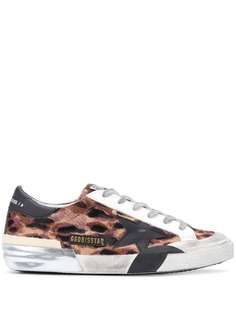 Golden Goose кеды Superstar с леопардовым принтом