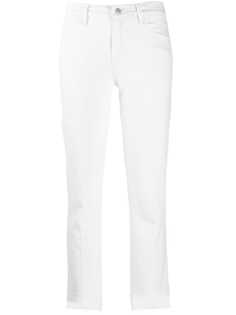 FRAME прямые джинсы Le High с необработанными краями