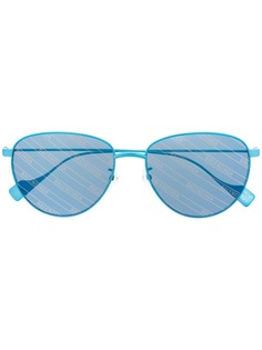Balenciaga Eyewear солнцезащитные очки Invisible в круглой оправе