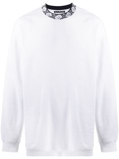 Acne Studios толстовка с высоким воротником и узором