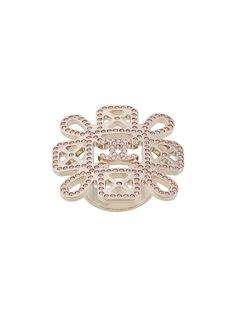 Chanel Pre-Owned кольцо с кристаллами