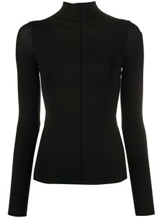 The Row приталенный топ с прозрачными рукавами