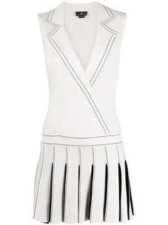 Elisabetta Franchi плиссированное платье мини