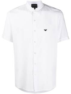 Emporio Armani рубашка с короткими рукавами и вышитым логотипом