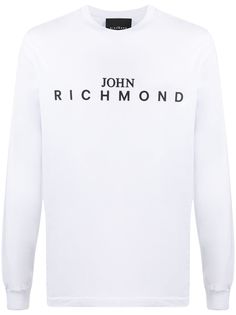 John Richmond футболка с длинными рукавами и логотипом