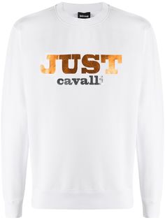 Just Cavalli свитер с длинными рукавами и логотипом