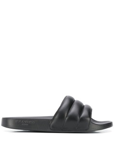 Sandro Paris фактурные шлепанцы
