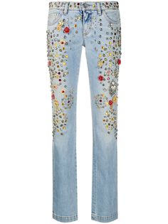Dolce & Gabbana прямые джинсы с заклепками