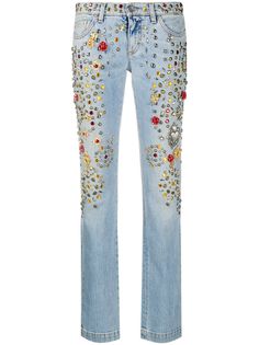 Dolce & Gabbana прямые джинсы с заклепками