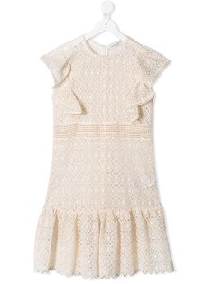 Philosophy Di Lorenzo Serafini Kids платье-миди с вышивкой