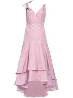 Pinko ярусное платье с асимметричным подолом