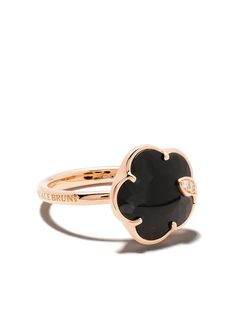 Pasquale Bruni золотое кольцо Petit Joli с бриллиантами и ониксом