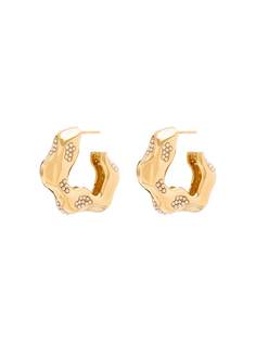 Joanna Laura Constantine Feminine Waves gold-plated pearl earrings