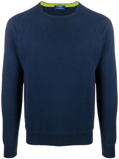 Barba джемпер с отделкой в рубчик