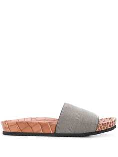 Brunello Cucinelli monili-embellished sliders