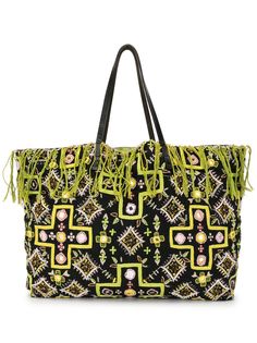 Fendi Pre-Owned декорированная сумка-тоут Boho