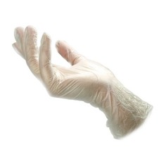 Перчатки одноразовые, размер: M, винил, 100шт, цвет прозрачный Noname