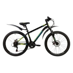 Велосипед Stinger Element Evo (2020) горный рам.:14" кол.:24" черный 14.2кг (24AHD.ELEMEVO.14BK0)