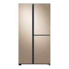 Холодильник Samsung RS63R5571F8/WT трехкамерный золотистый