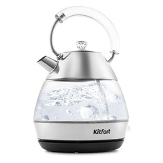 Чайник электрический KitFort KT-678, 2200Вт, серебристый