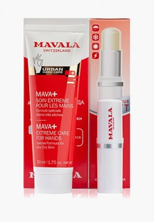 Набор для ухода за руками Mavala Набор крем для рук Mava+ и бальзам для губ Lip balm, 150 гр.