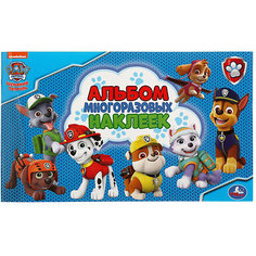 Альбом многоразовых наклеек "Щенячий патруль" Umka
