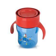 Чашка-поильник с ручками, Philips Avent, 260 мл., синий/красный